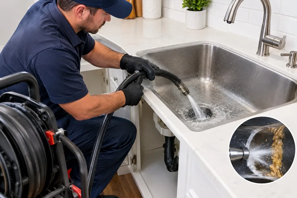 How Hydro Jetting Removes Grease Buildup From Kitchen Drain Pipes
